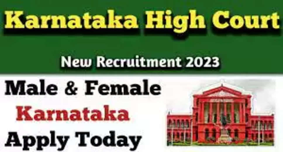 Karnataka High Court is currently hiring qualified candidates for the position of Cable Operator. If you wish to work in the Karnataka High Court, you can apply online or offline by following the steps provided below. However, ensure that you meet the eligibility criteria before applying for Karnataka High Court Recruitment 2023. Each position has specific criteria set by the organization, which applicants must fulfill to be selected. Read on to learn about the qualifications, skills, attributes, and knowledge required for the Cable Operator post. Organization: Karnataka High Court Recruitment 2023 Post Name: Cable Operator Total Vacancy: 1 Post Salary: Rs.19,900 - Rs.63,200 Per Month Job Location: Bangalore Last Date to Apply: 17/07/2023 Official Website: karnatakajudiciary.kar.nic.in Qualification for Karnataka High Court Recruitment 2023: To apply for the preferred post, candidates must have the required qualifications, which are ITI and 10th standard. Eligible candidates can submit their applications before the last date. For more information on the eligibility criteria for the Cable Operator vacancies in Karnataka High Court Recruitment 2023, visit the official website of the Karnataka High Court.  Karnataka High Court Recruitment 2023 Vacancy Count: Candidates who meet the eligibility criteria can check the official notification and apply online before the last date. The total number of vacancies for Karnataka High Court Recruitment 2023 is 1. For detailed information regarding the vacancies, refer to the official notification of Karnataka High Court Recruitment 2023.  Karnataka High Court Recruitment 2023 Salary: Selected candidates will be placed in the Karnataka High Court and will receive a salary ranging from Rs.19,900 to Rs.63,200 per month for Karnataka High Court Recruitment 2023. Job Location for Karnataka High Court Recruitment 2023: The Karnataka High Court is hiring candidates to fill vacant positions in Bangalore. The selected candidates may be hired from the concerned location or they may need to relocate to Bangalore. Check the last date to apply for Karnataka High Court Recruitment 2023 below. Karnataka High Court Recruitment 2023 Apply Online Last Date: The last date to apply for the job is 17/07/2023. Applicants are advised to apply for Karnataka High Court Recruitment 2023 before the deadline. Applications received after the due date will not be accepted, so it is crucial to apply as soon as possible. Steps to Apply for Karnataka High Court Recruitment 2023: Follow the steps below to complete the application process for Karnataka High Court Recruitment 2023: Step 1: Visit the official website of Karnataka High Court: karnatakajudiciary.kar.nic.in. Step 2: Look for the notifications related to Karnataka High Court Recruitment 2023 on the website. Step 3: Read the notification thoroughly before proceeding. Step 4: Check the application mode specified in the notification and proceed accordingly.  Note: Include relevant links in the blog wherever required to provide additional information and encourage users to click.