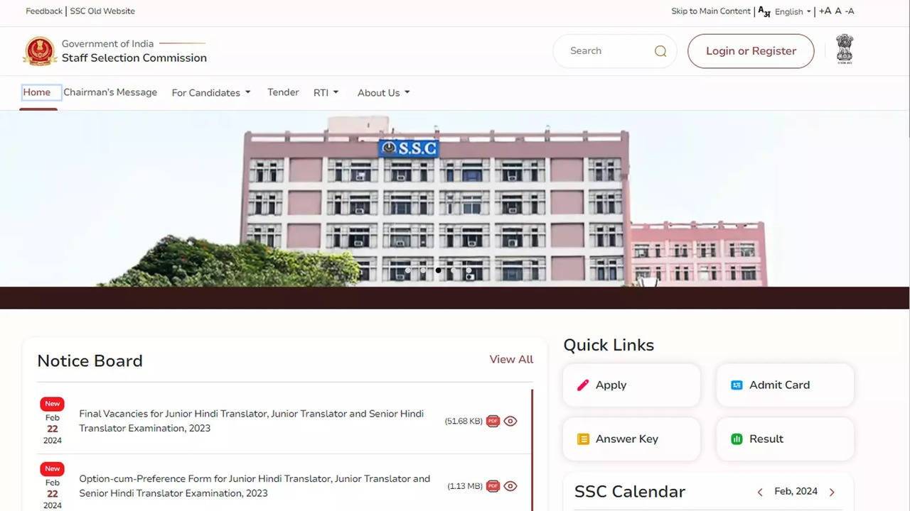 SSC CHSL 2024 Notification: OTR Process Details Released on New Website, Check Now