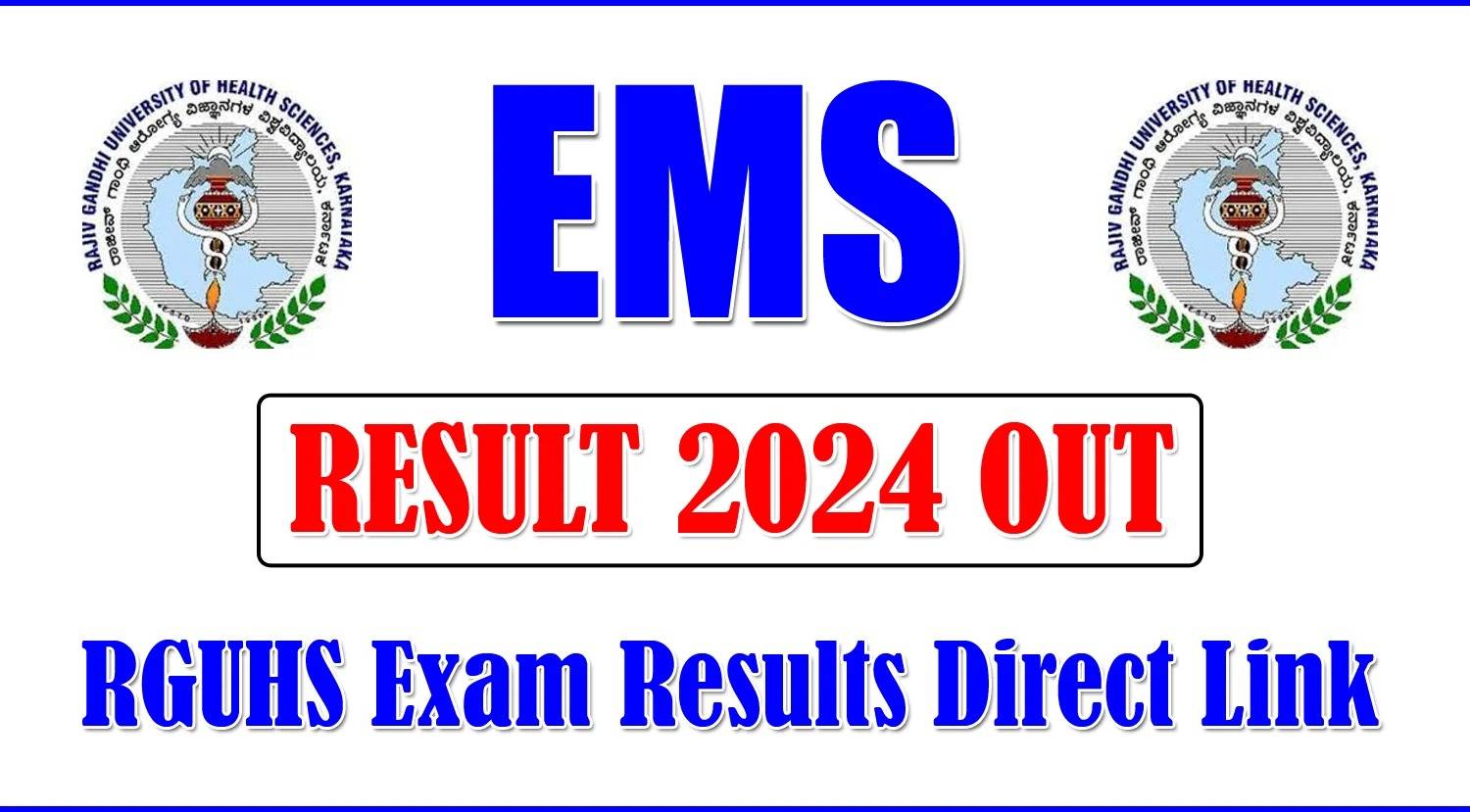 Rajiv Gandhi University of Health Sciences Result 2024 Out: Download UG and PG Marksheet