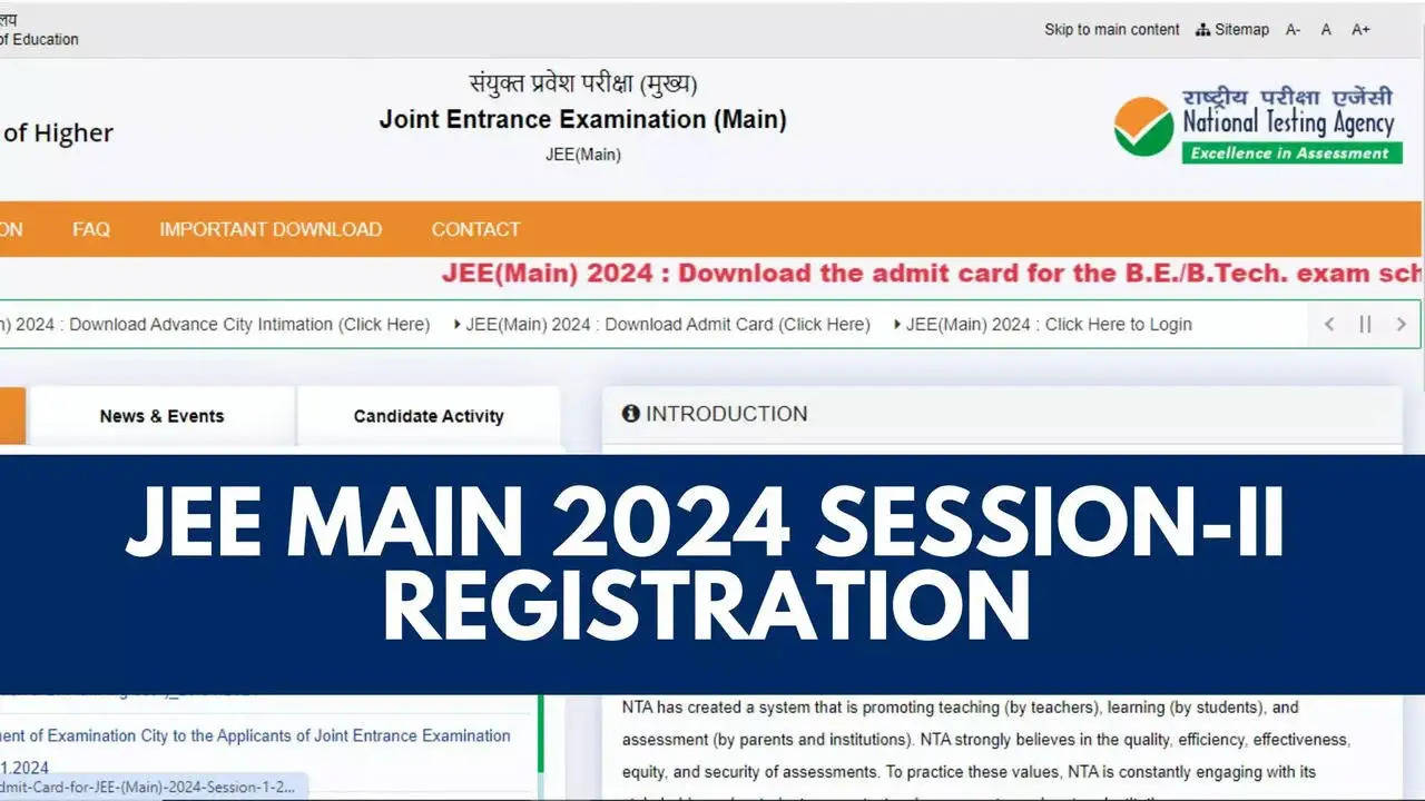 Last Day to Register for JEE Main 2024 Session 2: Exams Scheduled for April
