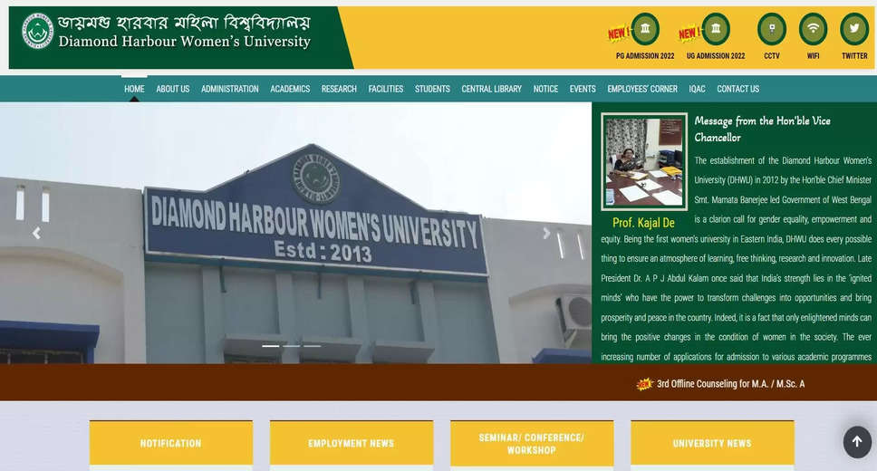 Diamond Harbour Women’s University Recruitment 2024 Announced: Apply Now