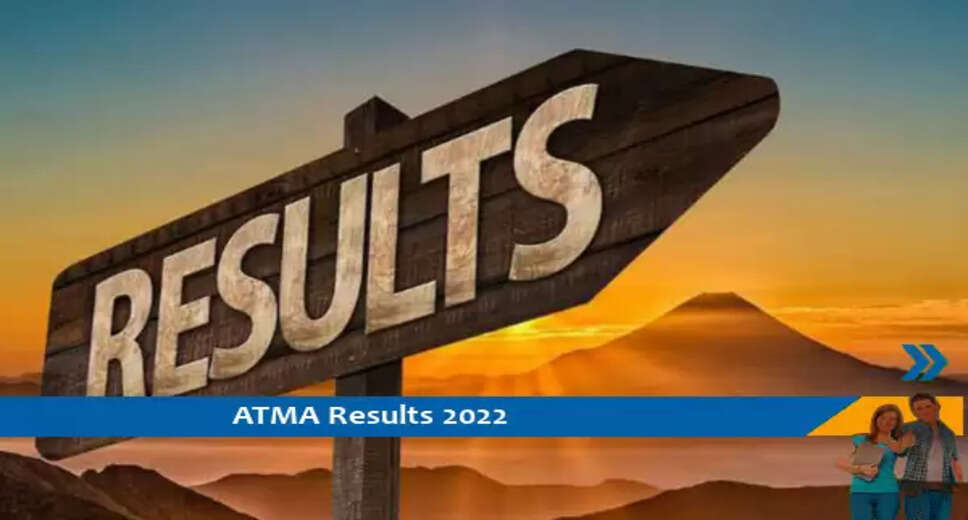 ATMA result 2022 for exam held in July
