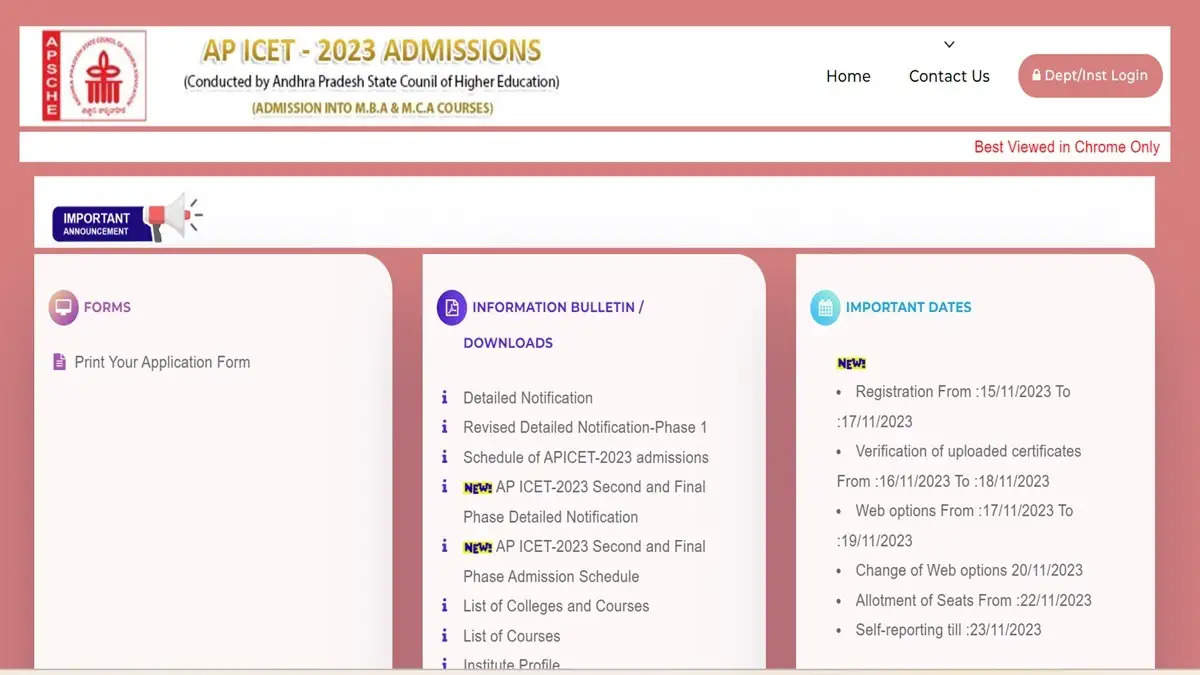 AP ICET Counselling 2023 Phase 2 Allotment Result Released: Check ...