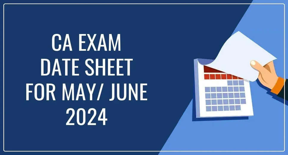 ICAI CA May-June 2024 Exam Schedule Out: Check Dates for Foundation, Intermediate & Final Courses