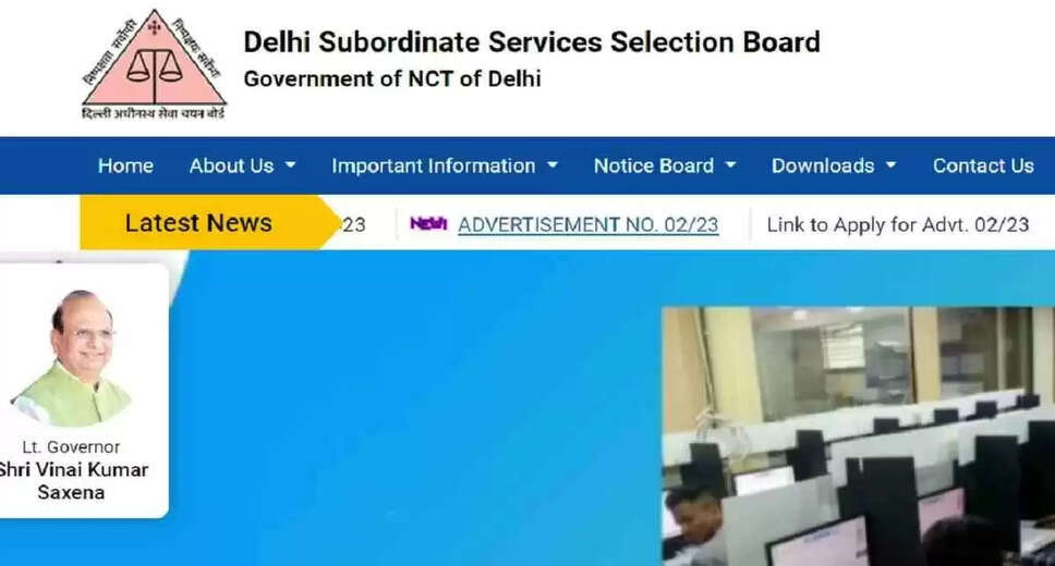 DSSSB 2023 Results for Instructor Millwright, Technical Assistant (Jr) & Others Released