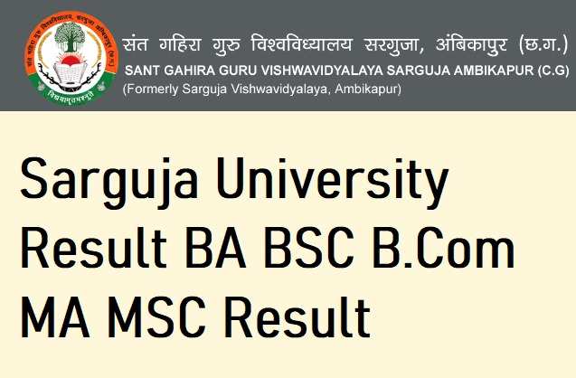 Sarguja University Result 2023 OUT at sggcg.in: Direct Link to Download UG Marksheet Show me 5 titles of other website which have posted LAtest similar content with diffrent title in english also mention the website name infront of titles  and  Show me 5 titles of other website which have posted LAtest similar content with diffrent title in hindi also mention the website name infront of titles