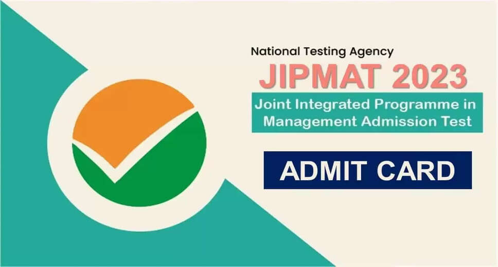 JIPMAT 2024: NTA Releases Exam City Details and Admit Card, Check Now