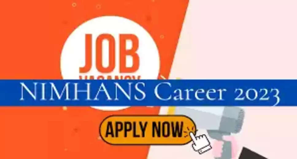 NIMHANS Recruitment 2023: Apply for 2 Junior Research Fellow Vacancies in Bangalore NIMHANS (National Institute of Mental Health and Neurosciences) is inviting eligible candidates to apply for the position of Junior Research Fellow for the year 2023. Interested candidates can find all the necessary details regarding the NIMHANS Recruitment 2023 below. Organization NIMHANS Recruitment 2023 Post Name Junior Research Fellow Total Vacancy 2 Posts Salary Rs.31,000 - Rs.31,000 Per Month Job Location Bangalore Last Date to Apply 06/04/2023 Official Website nimhans.ac.in Qualification for NIMHANS Recruitment 2023 As per the official notification of NIMHANS Recruitment 2023, candidates who have completed M.Sc, MVSC are eligible to apply. It is recommended to check the official notification for more details regarding the qualifications. NIMHANS Recruitment 2023 Vacancy Count The total number of vacancies available for NIMHANS Recruitment 2023 is 2. Interested candidates can apply online/offline before the last date, i.e., 06/04/2023. For more details about the vacancy count, check the official notification provided below. NIMHANS Recruitment 2023 Salary Selected candidates for the position of Junior Research Fellow in NIMHANS will receive a pay scale of Rs.31,000 - Rs.31,000 Per Month. For more information regarding the salary, download the official notification provided below. Job Location for NIMHANS Recruitment 2023 The job location for the Junior Research Fellow position in NIMHANS is in Bangalore. Candidates are advised to apply before the last date and check the official notification for more information regarding the job location. NIMHANS Recruitment 2023 Apply Online Last Date The last date to apply for the NIMHANS Recruitment 2023 is 06/04/2023. Candidates must read the instructions given in the official notification before applying for the position of Junior Research Fellow. Steps to apply for NIMHANS Recruitment 2023 Candidates who are interested and eligible to apply for the Junior Research Fellow position in NIMHANS can follow the steps given below to apply before the last date: Step 1: Visit the official website nimhans.ac.in Step 2: Search for the notification of NIMHANS Recruitment 2023 Step 3: Read all the details given on the notification carefully Step 4: Check the mode of application on the official notification and apply accordingly Interested candidates can also find other Govt Jobs 2023 by visiting the official website.