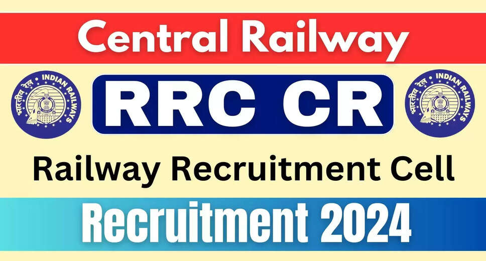 RRC Central Railway Apprentice Recruitment 2024: Online Application Open for 2424 Posts