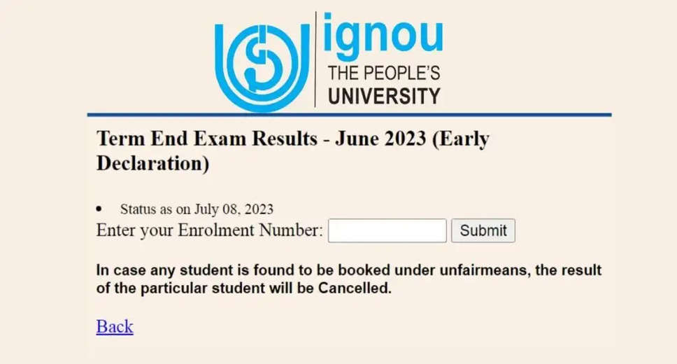 IGNOU December TEE Results 2024 Declared: Check Your Marks Now!