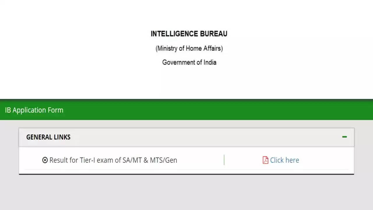 IB SA MTS Result 2024 Out, Merit List and Result PDF