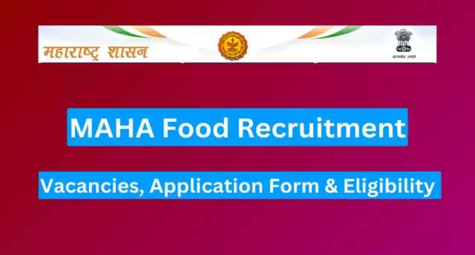 Maharashtra Food Department Clerk and Inspector Exam Date Out 2024