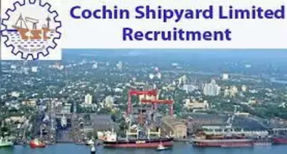 CSL Recruitment 2023: A great opportunity has emerged to get a job (Sarkari Naukri) in Cochin Shipyard Limited (CSL). CSL has sought applications to fill the posts of Instructor (CSL Recruitment 2023). Interested and eligible candidates who want to apply for these vacant posts (CSL Recruitment 2023), can apply by visiting the official website of CSL cochinshipyard.in. The last date to apply for these posts (CSL Recruitment 2023) is 15 March.  Apart from this, candidates can also apply for these posts (CSL Recruitment 2023) by directly clicking on this official link cochinshipyard.in. If you need more detailed information related to this recruitment, then you can view and download the official notification (CSL Recruitment 2023) through this link CSL Recruitment 2023 Notification PDF. A total of 1 posts will be filled under this recruitment (CSL Recruitment 2023) process.  Important Dates for CSL Recruitment 2023  Online Application Starting Date –  Last date for online application - 15 March 2023  Details of posts for CSL Recruitment 2023  Total No. of Posts - Instructor - 1 Post  Eligibility Criteria for CSL Recruitment 2023  Instructor - Diploma in Mechanical Engineering from a recognized Institute.  Age Limit for CSL Recruitment 2023  Instructor - The maximum age of the candidates will be valid 62 years.  Salary for CSL Recruitment 2023  Instructor: 35000/-  Selection Process for CSL Recruitment 2023  Instructor - will be done on the basis of written test.  How to apply for CSL Recruitment 2023  Interested and eligible candidates can apply through the official website of CSL (cochinshipyard.in) till 15 March. For detailed information in this regard, refer to the official notification given above.