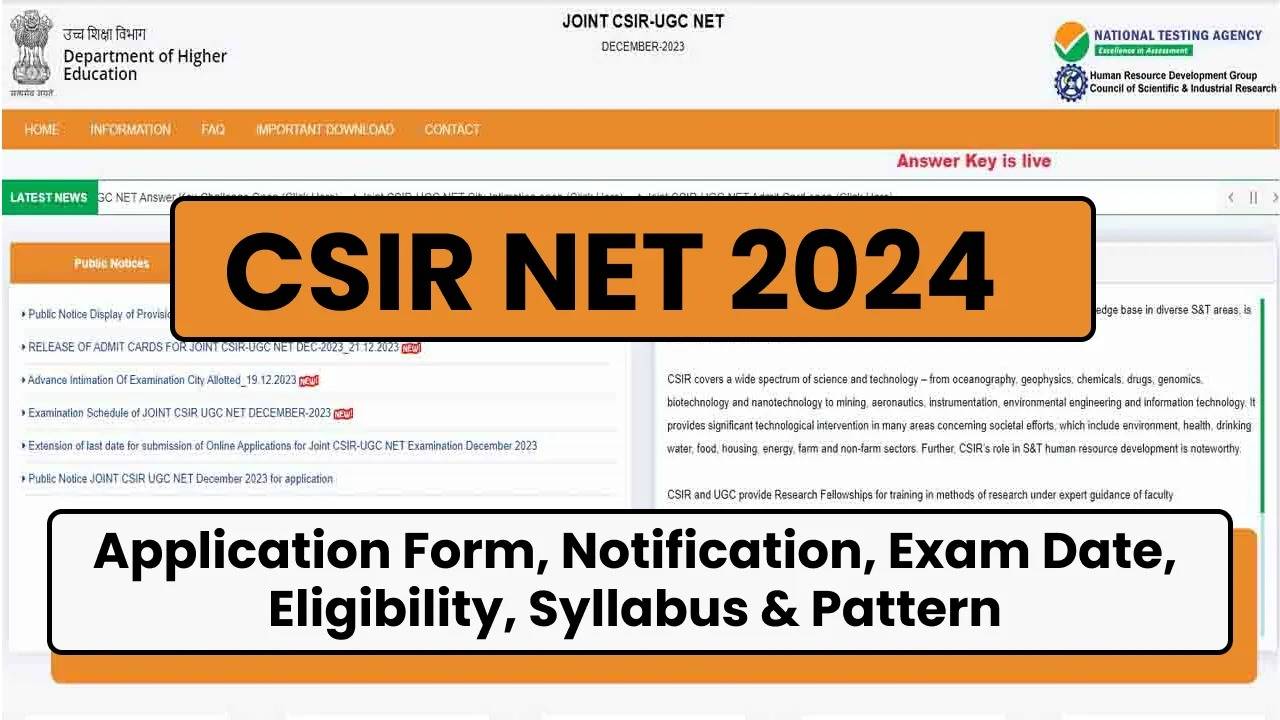 CSIR UGC NET June 2024 Exam Dates Announced: Check Your Exam City Details