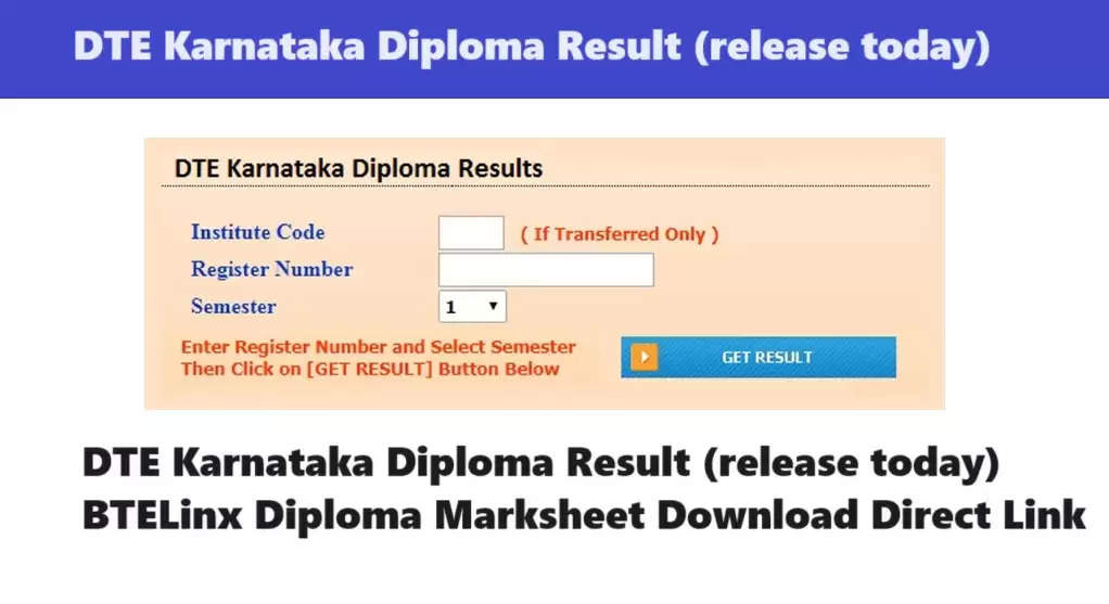 DTE Karnataka Diploma Result 2024 Announced! Check Scores & Marksheet Download Here