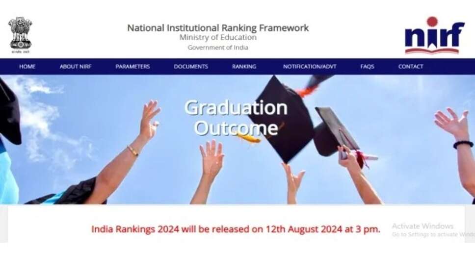 NIRF 2024 Rankings Set to Be Revealed on August 12: Top Universities from Last Year