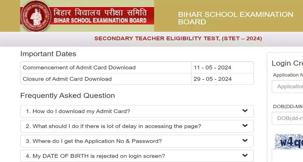 Mark Your Calendars! Bihar STET 2024 Paper 1 Exam Dates Revealed