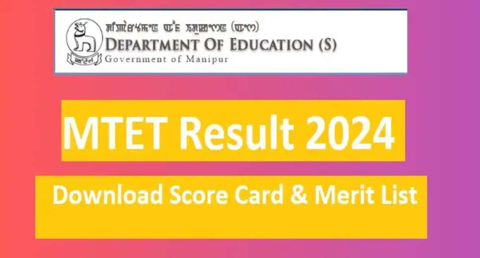 Meghalaya TET 2024 Results Declared Check Merit List and Selection