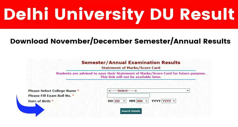 DU Result 2024 Declared at exam.du.ac.in: Download Now