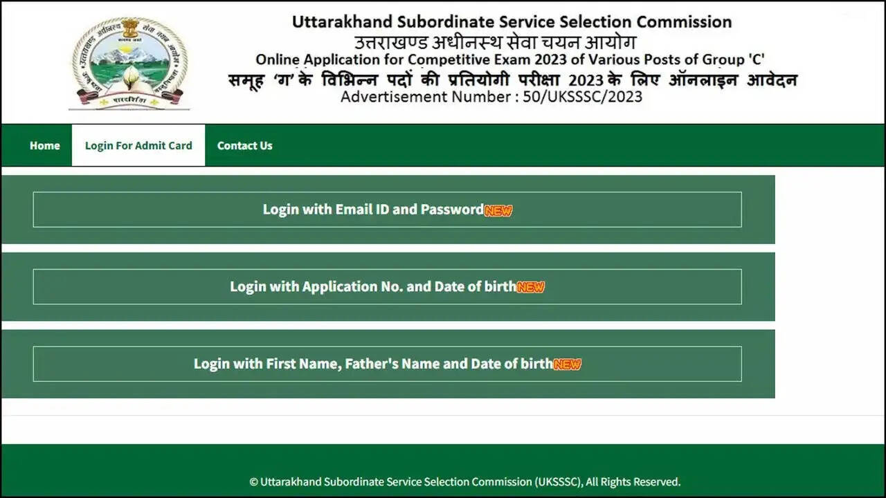 UKSSSC Intermediate Level PMT/PET Admit Card 2023 Released: Download Now!