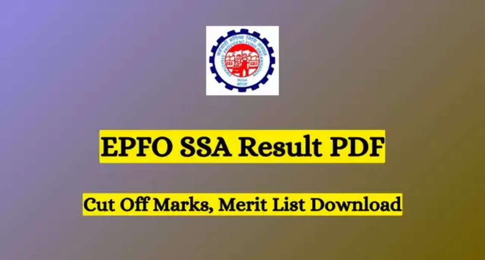 The Employees' Provident Fund Organisation (EPFO) has officially announced the results of the Social Security Assistant (SSA) recruitment examination for the year 2023. Candidates who appeared for the SSA recruitment exam can now check their results on the EPFO's official website, epfindia.gov.in. In this blog post, we will guide you through the process of checking your EPFO SSA Result 2023 and provide essential information for successful candidates.