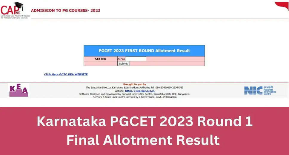 Karnataka PGCET Seat Allotment 2023 (Finalized) Announced - Download Now!