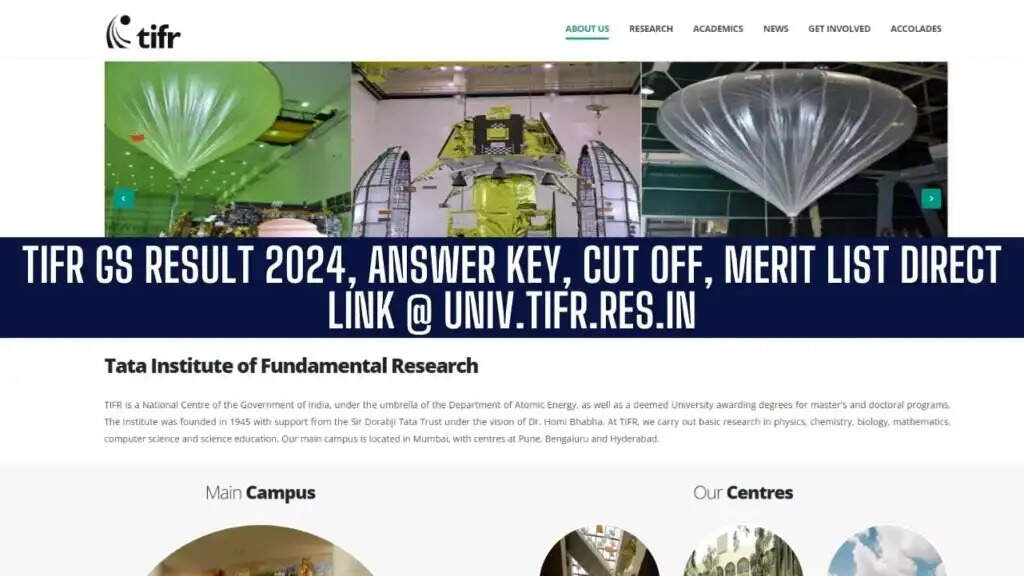 TIFR GS Result 2024 Declared: Download Scorecard at tifr.res.in