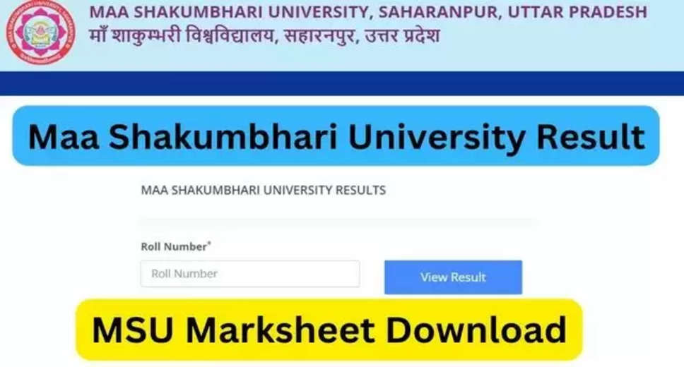 MSU UG and PG Exam Result 2024 Out Direct Link to Download Marksheet