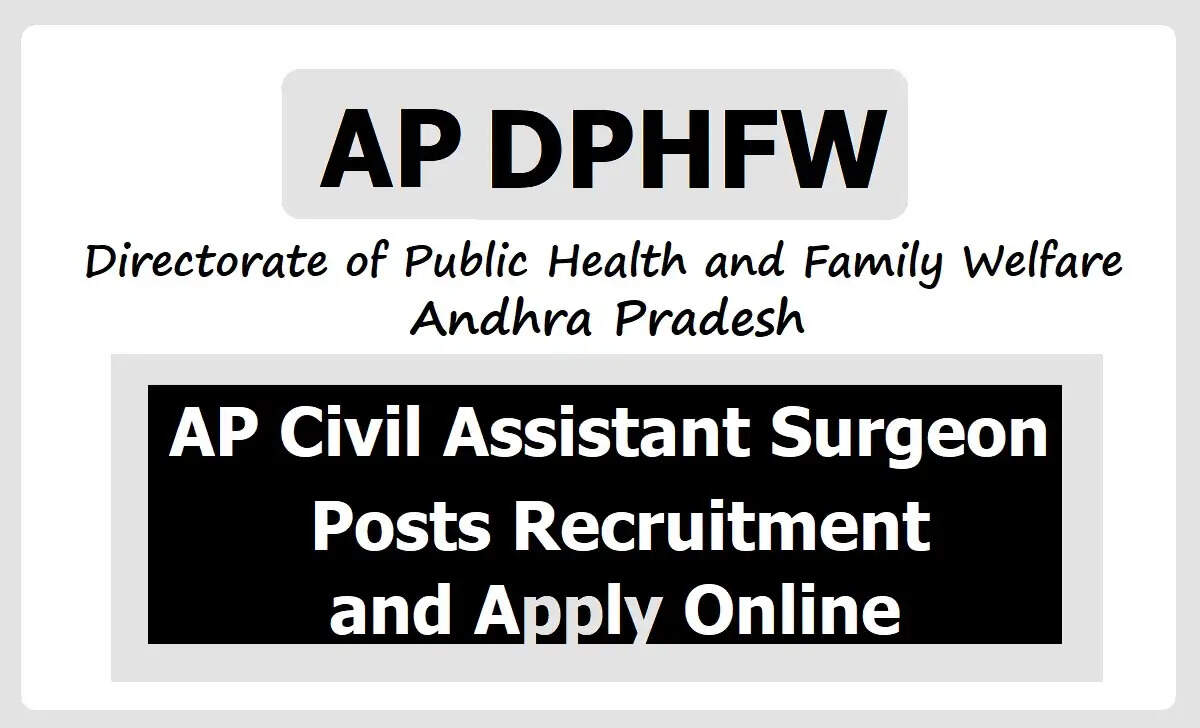 Immediate Opportunity! 185 Civil Assistant Surgeon Posts Open in Andhra Pradesh