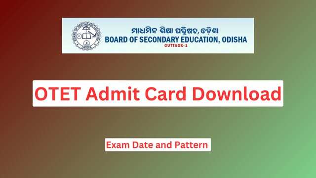 Download OTET Admit Card 2024: Access Your Hall Ticket for the Upcoming Exam
