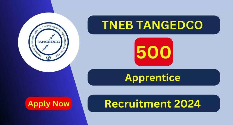 TANGEDCO Recruitment 2024: Apply Online for 500 Technician (Diploma) Apprentice Posts