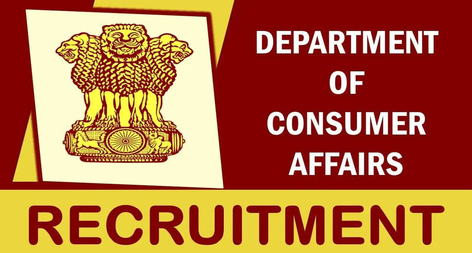 Consumer Affairs Ministry Recruitment 2024: Notification Out for Various Posts