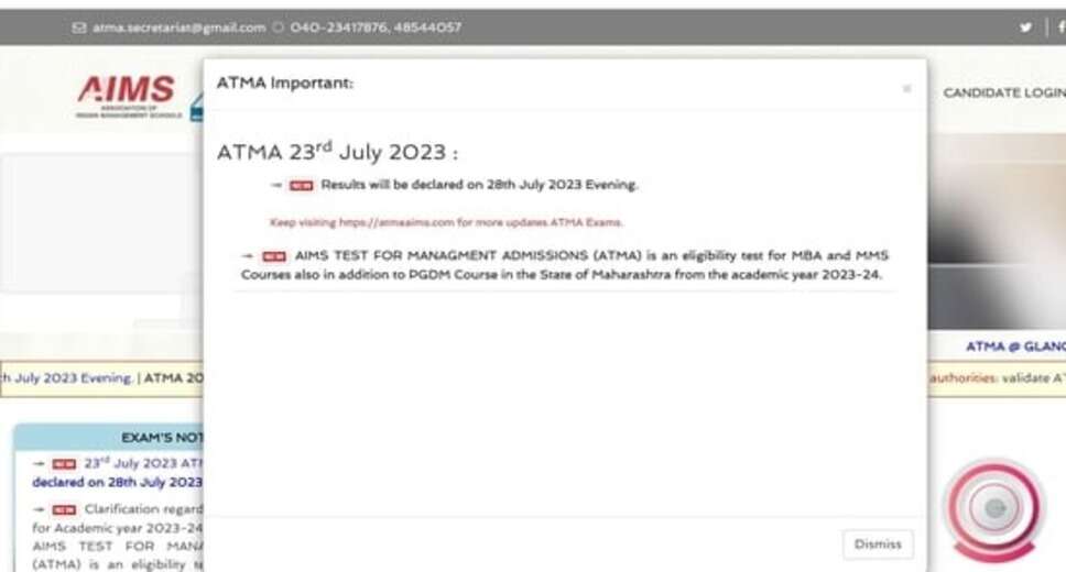 ATMA July 2024 Results Expected Soon: Website Issues Causing Delay