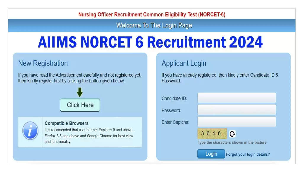 AIIMS NORCET Application Form 2024 Release Date, Steps To Apply Online