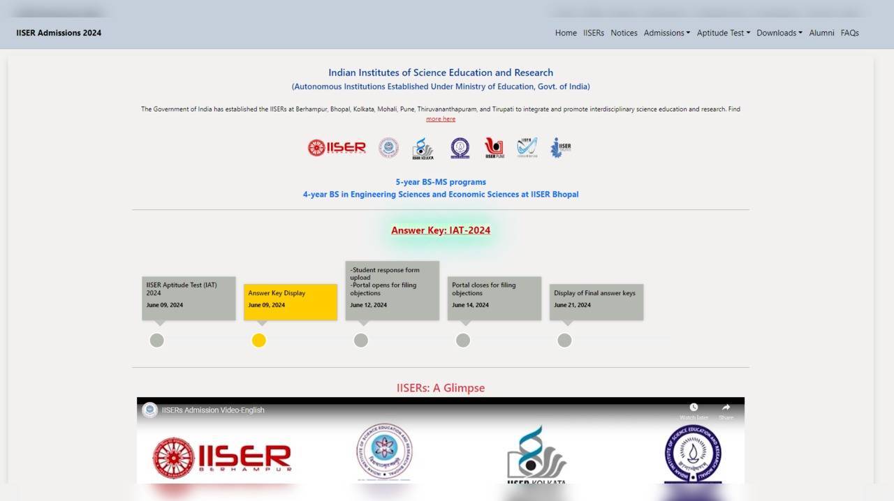 IISER IAT 2024 Result Set to Release Tomorrow Steps to Download