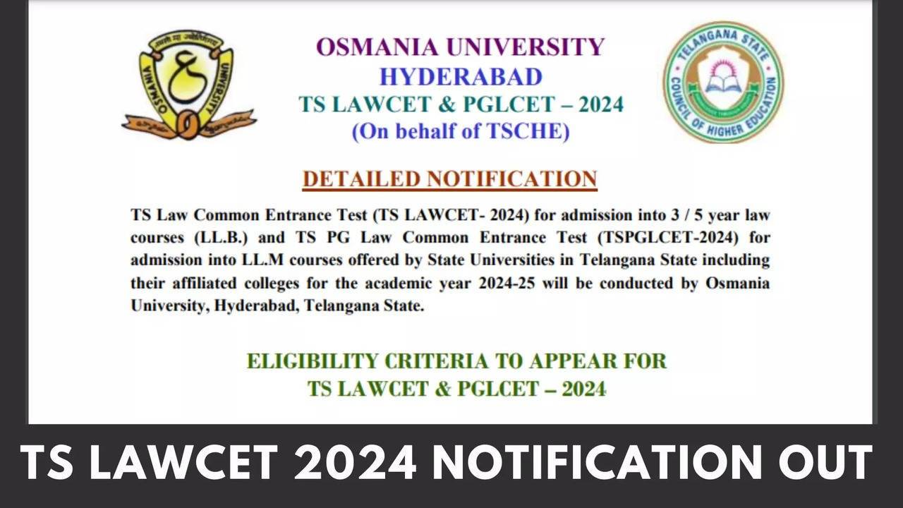 TS LAWCET, PGLCET 2024 Registration Deadline Extended with Late Fee: Check New Last Date