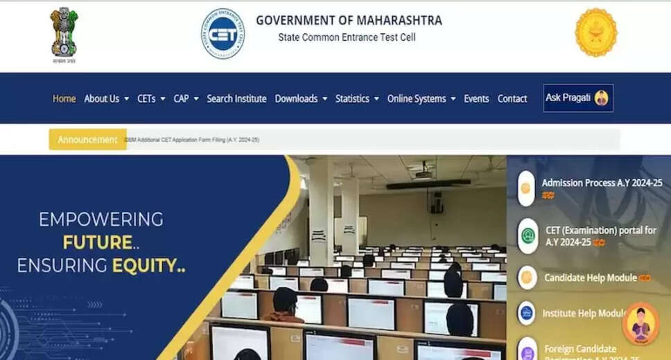 MAH CET 2024 Second Test Results Out; Enrollment for Programs Starts Today
