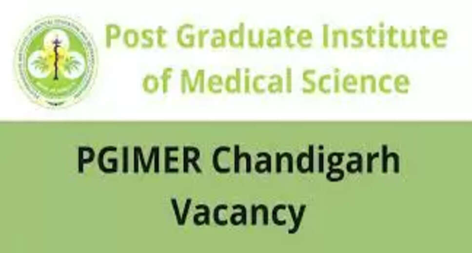 PGIMER Recruitment 2023: A great opportunity has emerged to get a job (Sarkari Naukri) in Postgraduate Institute of Medical Education and Research Chandigarh (PGIMER). PGIMER has sought applications to fill the posts of Senior Resident (Radiodiagnosis) (PGIMER Recruitment 2023). Interested and eligible candidates who want to apply for these vacant posts (PGIMER Recruitment 2023), can apply by visiting the official website of PGIMER at pgimer.edu.in. The last date to apply for these posts (PGIMER Recruitment 2023) is 17 February 2023. Apart from this, candidates can also apply for these posts (PGIMER Recruitment 2023) by directly clicking on this official link pgimer.edu.in. If you want more detailed information related to this recruitment, then you can see and download the official notification (PGIMER Recruitment 2023) through this link PGIMER Recruitment 2023 Notification PDF. A total of 1 posts will be filled under this recruitment (PGIMER Recruitment 2023) process. Important Dates for PGIMER Recruitment 2023 Online Application Starting Date – Last date for online application - 17 February 2023 PGIMER Recruitment 2023 Posts Recruitment Location Chandigarh Details of posts for PGIMER Recruitment 2023 Total No. of Posts- Senior Resident (Radiodiagnosis) – 1 Posts Eligibility Criteria for PGIMER Recruitment 2023 Senior Resident (Radiodiagnosis) - MBBS, MS degree from recognized institute with experience Age Limit for PGIMER Recruitment 2023 The age of the candidates will be valid 45 years. Salary for PGIMER Recruitment 2023 Senior Resident (Radiodiagnosis) – As per Norms Selection Process for PGIMER Recruitment 2023 Will be done on the basis of written test. How to apply for PGIMER Recruitment 2023 Interested and eligible candidates can apply through the official website of PGIMER (pgimer.edu.in) by 17 February 2023. For detailed information in this regard, refer to the official notification given above. If you want to get a government job, then apply for this recruitment before the last date and fulfill your dream of getting a government job. You can visit naukrinama.com for more such latest government jobs information.