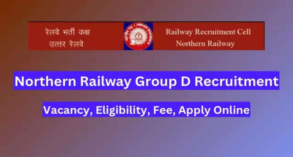 RRC Northern Railway Announces Sports Quota Recruitment 2024: Apply Now for 38 Group D Positions