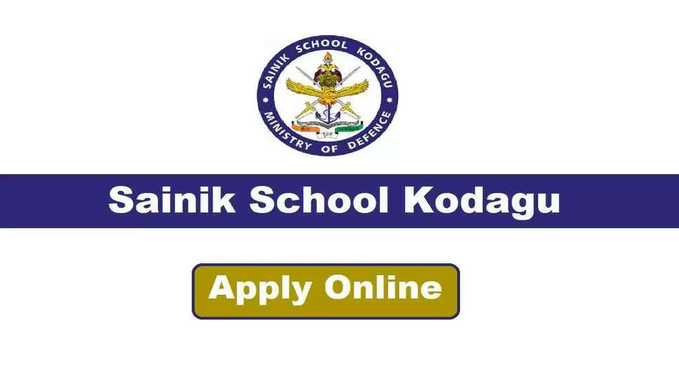 Sainik School Kodagu Recruitment 2024: Notification, Eligibility Criteria, and Application Process Explained