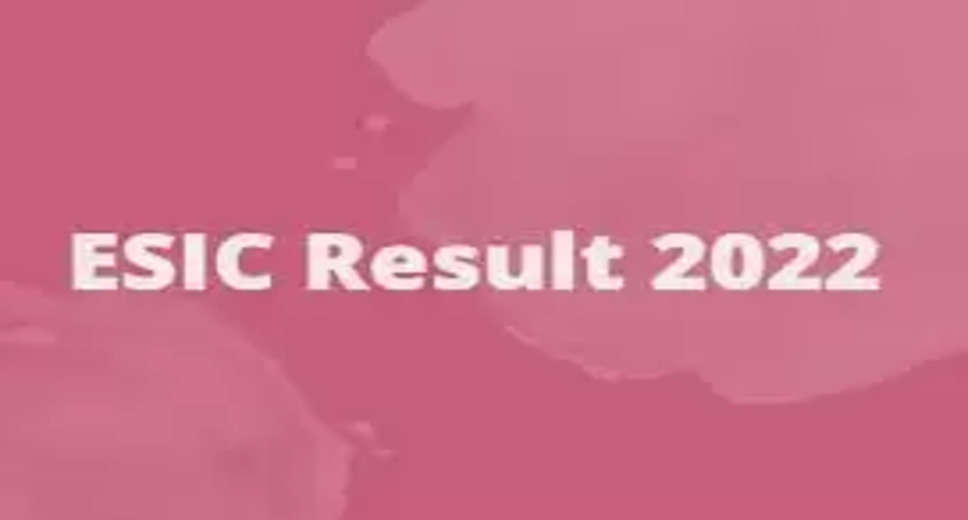 ESIC Result 2022 Declared: Employees State Insurance Corporation Medical, Mumbai has declared the result of Senior Resident Exam (ESIC Kolkata Result 2022). All the candidates who have appeared in this examination (ESIC Kolkata Exam 2022) can see their result (ESIC Kolkata Result 2022) by visiting the official website of ESIC, esic.nic.in. This recruitment (ESIC Recruitment 2022) examination was held on 26 September 2022.    Apart from this, candidates can also see the result of ESIC Results 2022 (ESIC Kolkata Result 2022) directly by clicking on this official link esic.nic.in. Along with this, you can also see and download your result (ESIC Kolkata Result 2022) by following the steps given below. Candidates who clear this exam have to keep checking the official release issued by the department for further process. The complete details of the recruitment process will be available on the official website of the department.    Exam Name – ESIC Kolkata Senior Resident Exam 2022  Date of conduct of examination – September 26, 2022  Result declaration date – December 7, 2022  ESIC Kolkata Result 2022 - How to check your result?  1. Open the official website of ESIC esic.nic.in.  2.Click on the ESIC Kolkata Result 2022 link given on the home page.  3. On the page that opens, enter your roll no. Enter and check your result.  4. Download the ESIC Kolkata Result 2022 and keep a hard copy of the result with you for future need.  For all the latest information related to government exams, you visit naukrinama.com. Here you will get all the information and details related to the results of all the exams, admit cards, answer keys, etc.