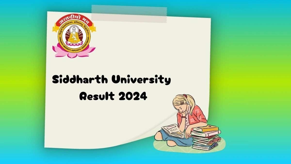 Siddharth University Unveils 2024 Results - Check Yours Today