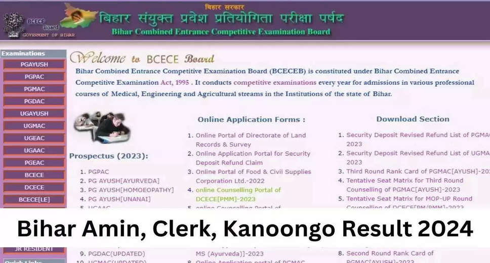 BCECEB AMIN, Clerk & Other Posts 2024: Revised Results Announced