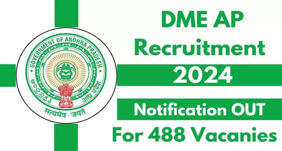 DME AP Assistant Professor 2024: Online Form Submission Deadline Extended