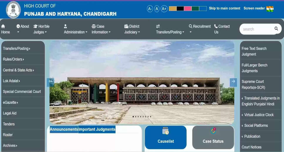 Chandigarh High Court Clerk Result 2024 Declared: Direct Link to Download Merit List PDF