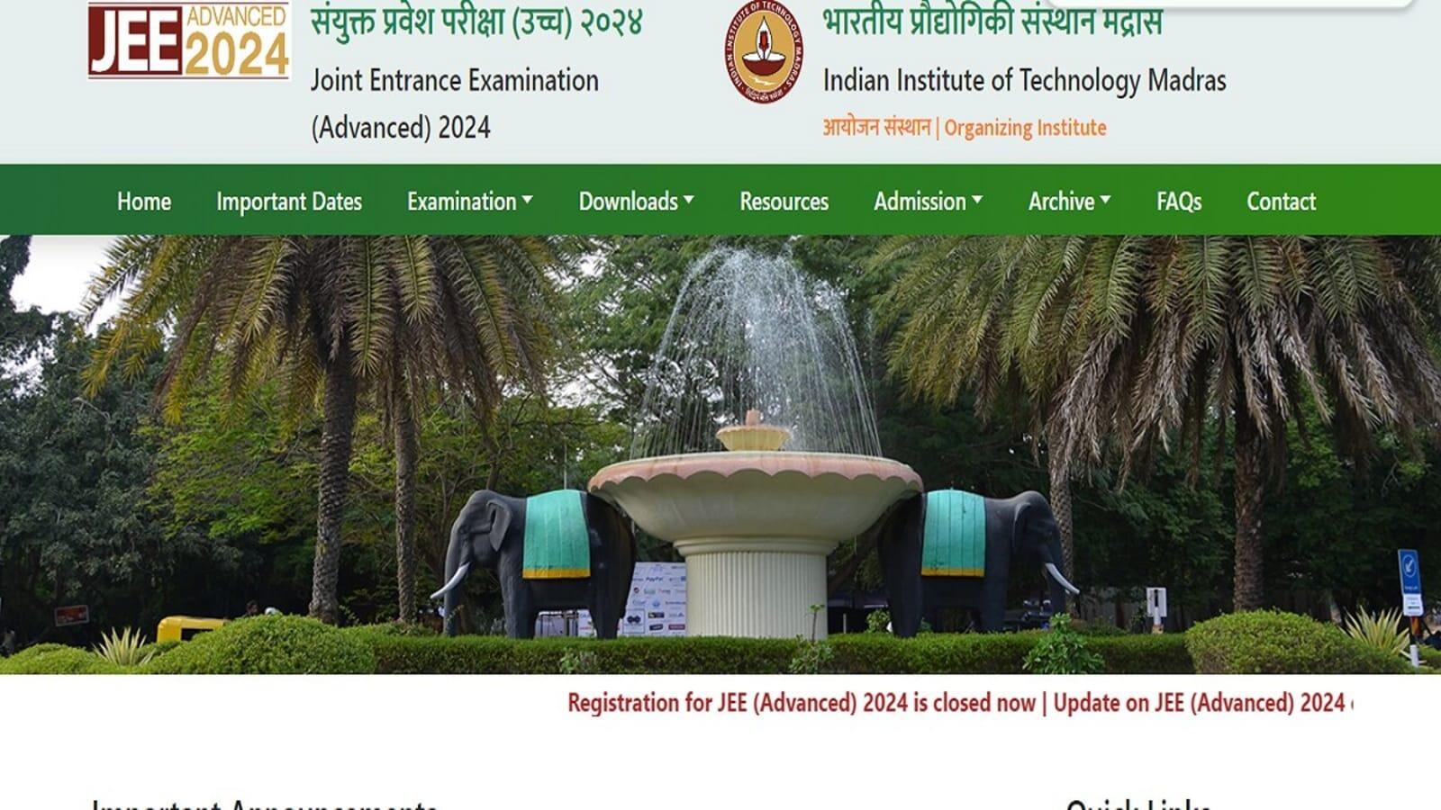 JEE Advanced 2024 Admit Card Released: Download Now