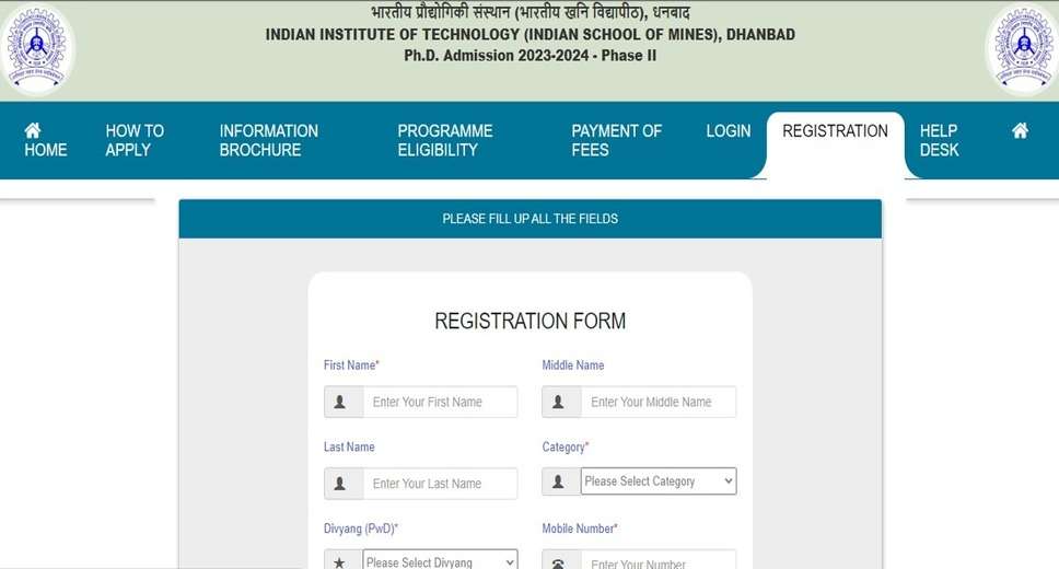The Indian Institute of Technology (ISM), Dhanbad, has initiated the registration process for its PhD Phase 2 admissions in an online mode. Aspiring candidates who wish to apply can complete the admission application form through the official website at admissioniitism.ac.in