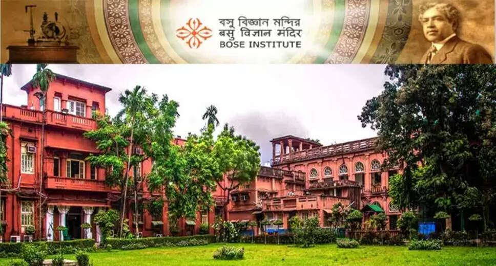 Bose Institute Announces 2024 Recruitment Notification: Eligibility and Application Details