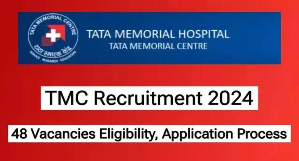 TMC Walk-in Interviews for 102 Medical Posts: Staff Nurses, Surgical Assistants & More