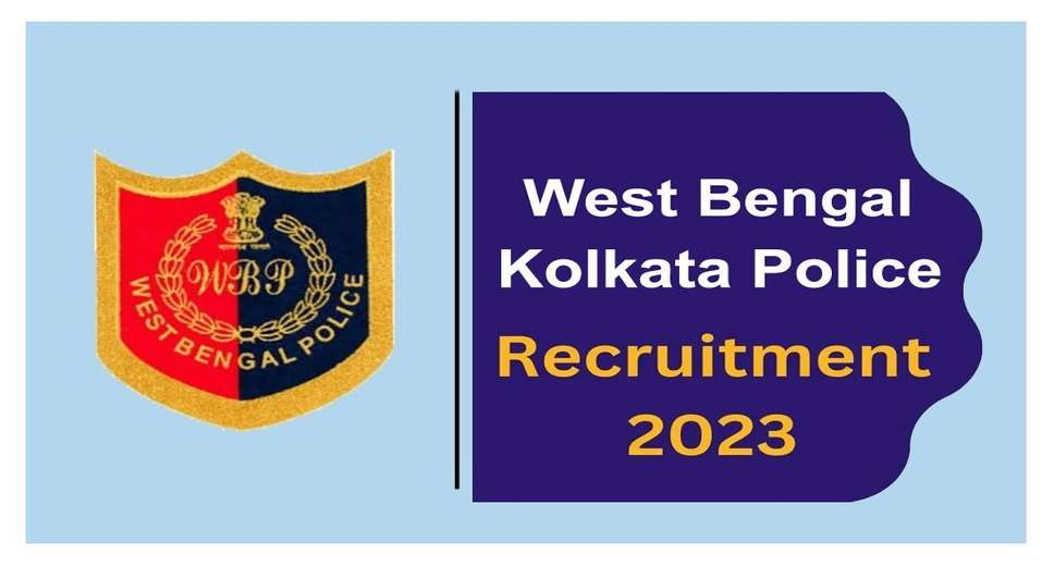 WB Police Recruitment 2023: Apply for 309 SI Posts at wbpolice.gov.in